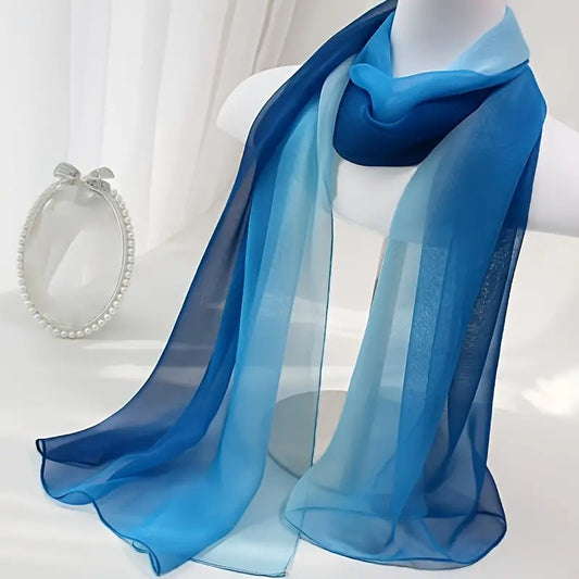 FOULARD BLEU ET BLANC