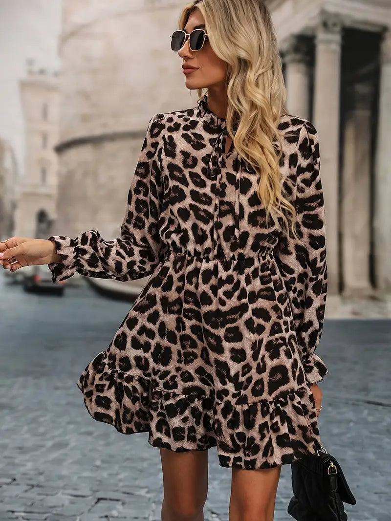 ROBE COURTE LEOPARD