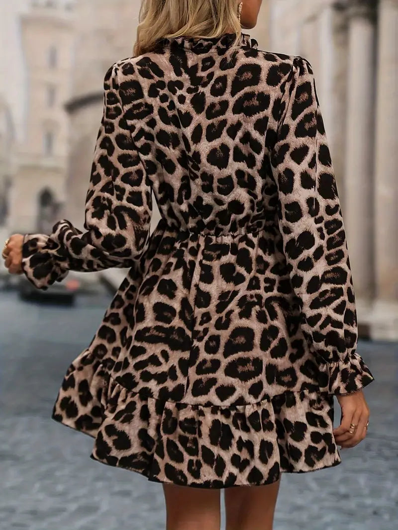 ROBE COURTE LEOPARD