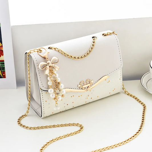 SAC BI-COULEUR BLANC/BLANC